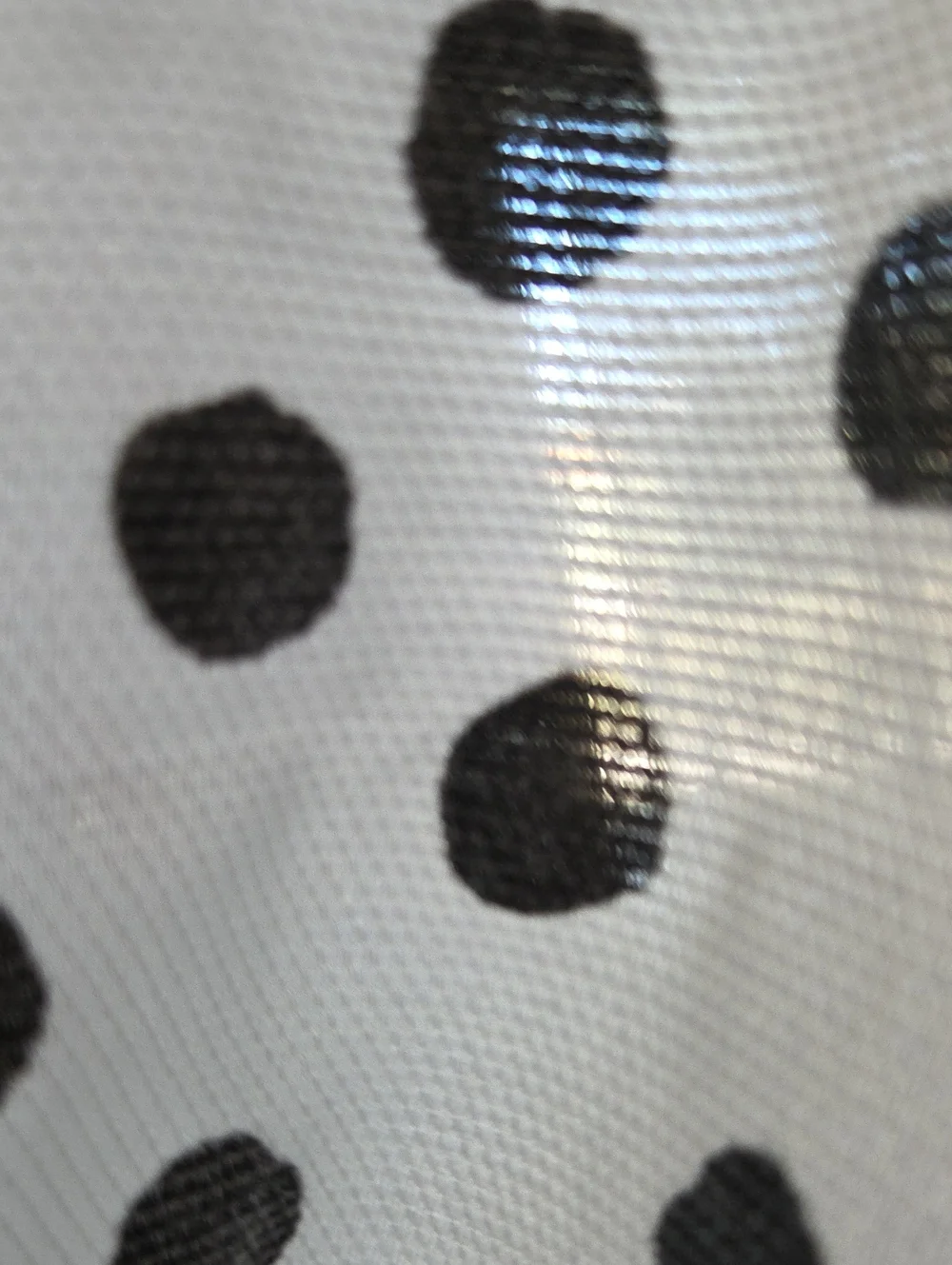 Robert Kaufman Company, Inc. Black & White Polka Dot Blended Sewn Fabric 2.1yds